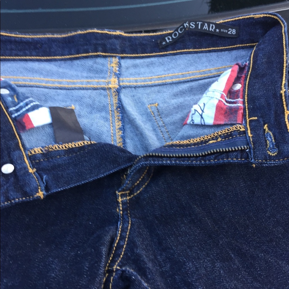 10% Off Now! RockstarOriginal.com rare Perfect Blue super jeans - Picture 2 of 6